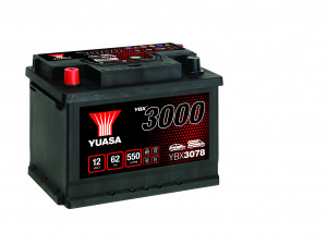 Akumulator 62Ah 550A Yuasa YBX3000 YBX3078