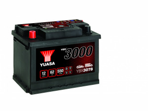 Akumulator 62Ah 550A Yuasa YBX3000 YBX3078 - Img 2
