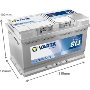 Akumulator 80Ah 740A F16 VARTA DYNAMIC SLI