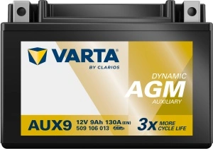 Akumulator 9Ah 130A AUX9 VARTA DYNAMIC AUX - Img 2