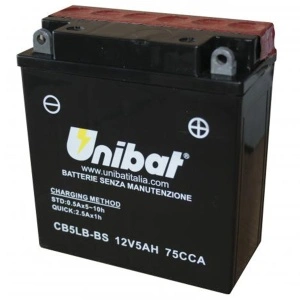 Akumulator CB5LB-BS 5Ah 75A Unibat MOTO-MF