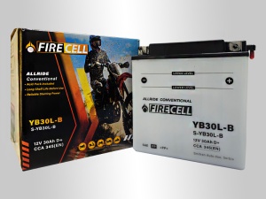 Akumualtor YB30L-B 30Ah 345A Firecell AllRide Conventional - Img 3