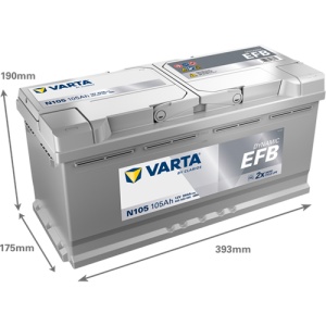 Akumulator 105Ah 950A N105 VARTA DYNAMIC EFB