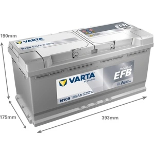 Akumulator 105Ah 950A N105 VARTA DYNAMIC EFB