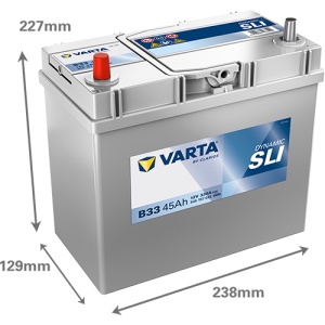 Akumulator 45Ah 330A B33 VARTA DYNAMIC SLI