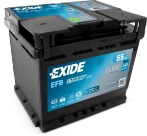 Akumulator 55Ah 540A EL550 Exide EFB