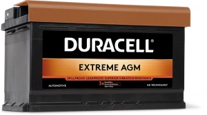 Akumulator 80Ah 800A DE80AGM Duracell Extreme AGM