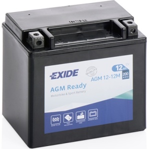 Akumulator AGM12-12M (YTX14-BS) 12Ah 200A Exide AGM Ready