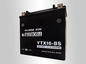 Akumualtor YTX16-BS 14Ah 230A Firecell AllRide AGM