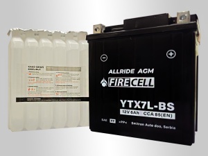 Akumualtor YTX7L-BS 6Ah 85A Firecell AllRide AGM - Img 2