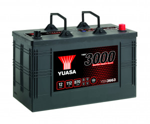 Akumulator 112Ah 870A Yuasa YBX3000 series YBX3663