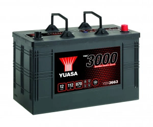 Akumulator 112Ah 870A Yuasa YBX3000 series YBX3663