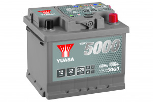 Akumulator 52Ah 520A Yuasa YBX5000 series YBX5063