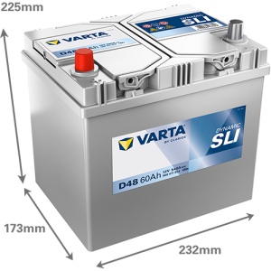 Akumulator 60Ah 540A D48 VARTA DYNAMIC SLI