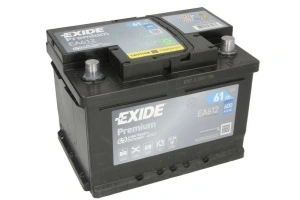 Akumulator 61Ah 600A EA612 Exide Premium