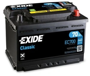 Akumulator 70Ah 640A EC700 Exide Classic