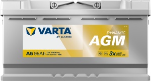 Akumulator 95Ah 850A A5 VARTA DYNAMIC AGM - Img 2