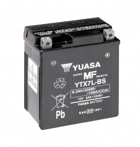 Akumulator YTX7L-BS 6Ah 100A Yuasa YTX maintenance free AGM