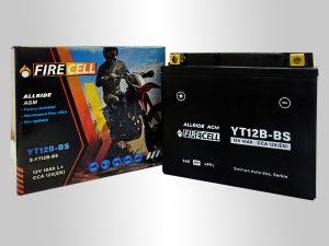 Akumualtor YT12B-BS 10Ah 125A Firecell AllRide AGM - Img 3