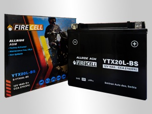 Akumualtor YTX20L-BS 18Ah 270A Firecell AllRide AGM - Img 3