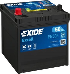 Akumulator 50Ah 360A EB505 Exide Excell