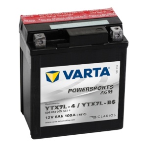 Akumulator YTX7L-BS (YTX7L-4) 6Ah 100A Varta POWERSPORTS AGM