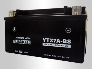 Akumualtor YTX7A-BS 6Ah 90A Firecell AllRide AGM