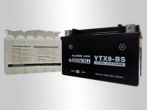 Akumualtor YTX9-BS 8Ah 120A Firecell AllRide AGM - Img 2
