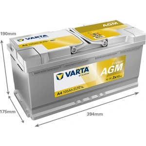 Akumulator 105Ah 950A A4 VARTA DYNAMIC AGM