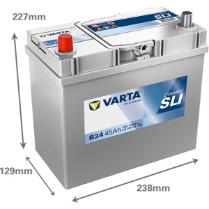 Akumulator 45Ah 330A B34 VARTA DYNAMIC SLI