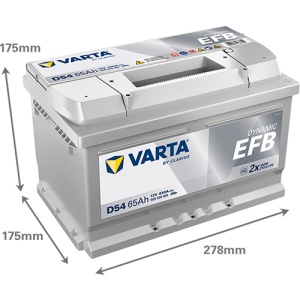 Akumulator 65Ah 650A D54 VARTA DYNAMIC EFB