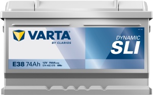 Akumulator 74Ah 750A E38 VARTA DYNAMIC SLI - Img 2