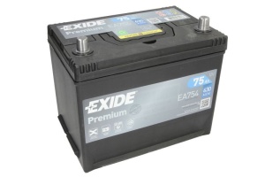 Akumulator 75Ah 630A EA754 Exide Premium