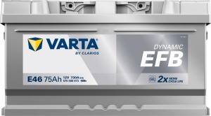 Akumulator 75Ah 730A E46 VARTA DYNAMIC EFB - Img 2