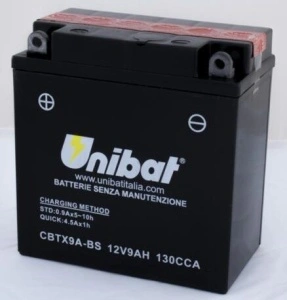 Akumulator CBTX9A-BS 9Ah 130A Unibat MOTO-MF