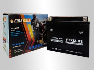 Akumualtor YTX12-BS 10Ah 180A Firecell AllRide AGM - Img 3