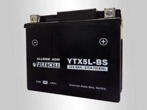 Akumualtor YTX5L-BS 4Ah 70A Firecell AllRide AGM