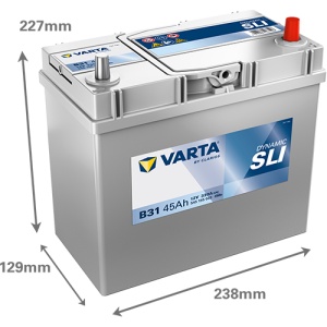 Akumulator 45Ah 330A B31 VARTA DYNAMIC SLI