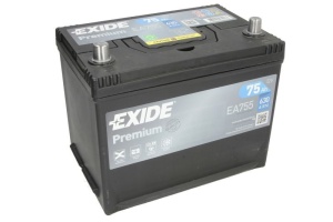 Akumulator 75Ah 630A EA755 Exide Premium
