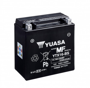 Akumulator YTX16-BS 14Ah 230A Yuasa YTX maintenance free AGM - Img 2