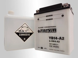 Akumualtor YB14-A2 14Ah 185A Firecell AllRide Conventional - Img 2