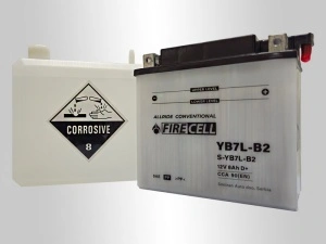 Akumualtor YB7L-B2 8Ah 90A Firecell AllRide Conventional - Img 2