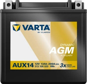 Akumulator 13Ah 200A AUX14 VARTA DYNAMIC AUX - Img 2