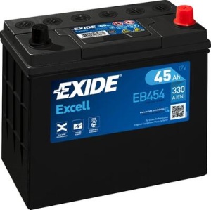 Akumulator 45Ah 330A EB454 Exide Excell