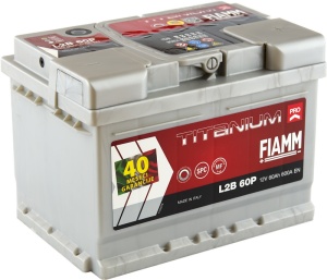 Akumulator 60Ah 600A L2B60P FIAMM Titanium PRO