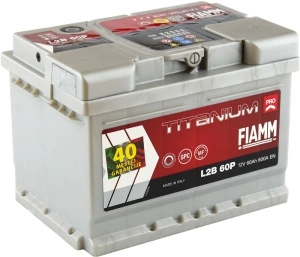 Akumulator 60Ah 600A L2B60P FIAMM Titanium PRO