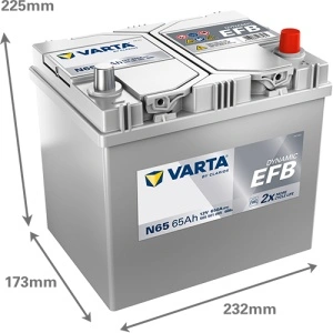 Akumulator 65Ah 650A N65 VARTA DYNAMIC EFB