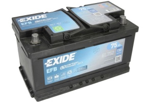 Akumulator 75Ah 730A EL752 Exide EFB
