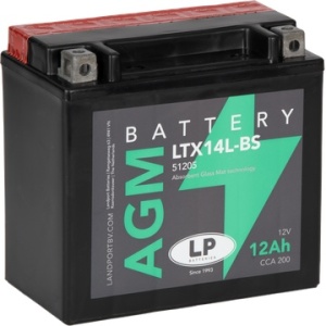 Akumulator YTX14L-BS 12Ah 200A Landport AGM