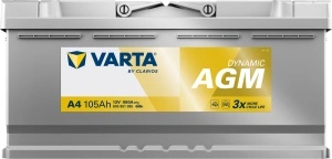 Akumulator 105Ah 950A A4 VARTA DYNAMIC AGM - Img 2